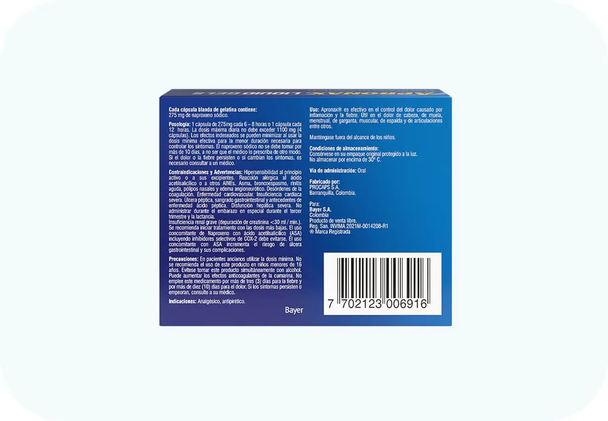 APRONAX® LIQUID GELS 